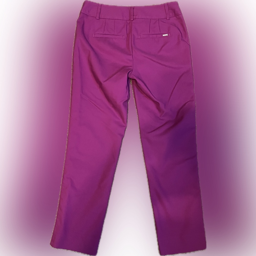 WHBM Slim Ankle Twilight Plum Pants size 0R - Picture 3 of 12